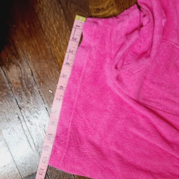 Vintage 70s Barbiecore Hot Pink Terry Cloth Romper - Picture 12 of 16